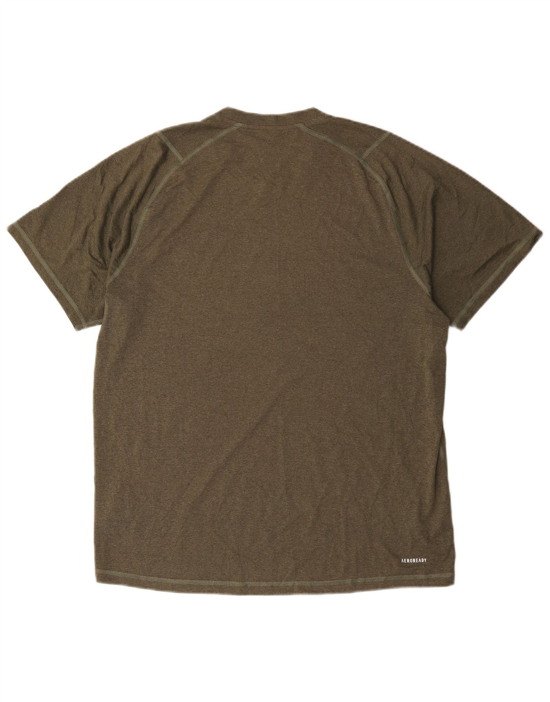 Adidas Męski T-shirt Aeroready Top, duży, khaki, poliester