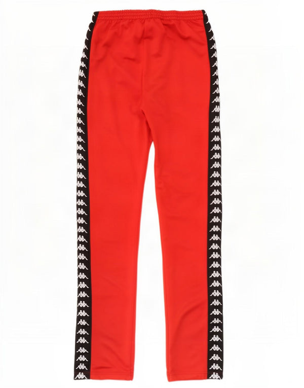 Damskie spodnie dresowe Kappa Graphic Flare XS Czerwony poliester