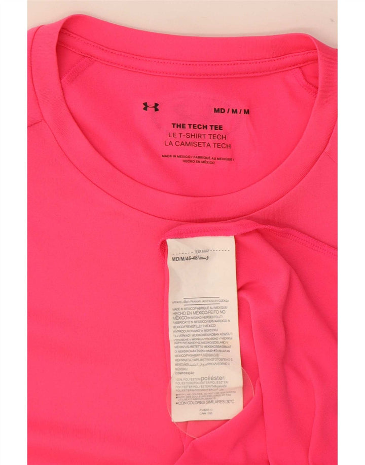Męski t-shirt Under Armour, średni różowy poliester