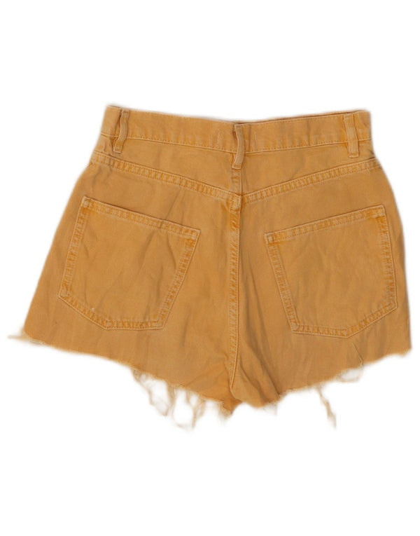Damskie spodenki jeansowe ZARA EU 34 2XS W24 Żółte