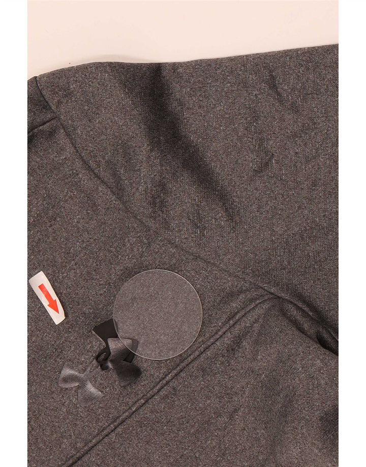 Męski dres Under Armour Cold Gear z zamkiem błyskawicznym, mały, szary