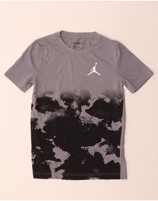T-shirt chłopięcy JORDAN 10-11 lat, średnioszary, bawełniany Tie Dye