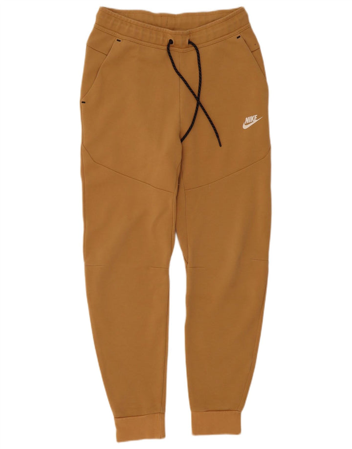 Męskie spodnie dresowe Nike, małe, beżowe, bawełniane