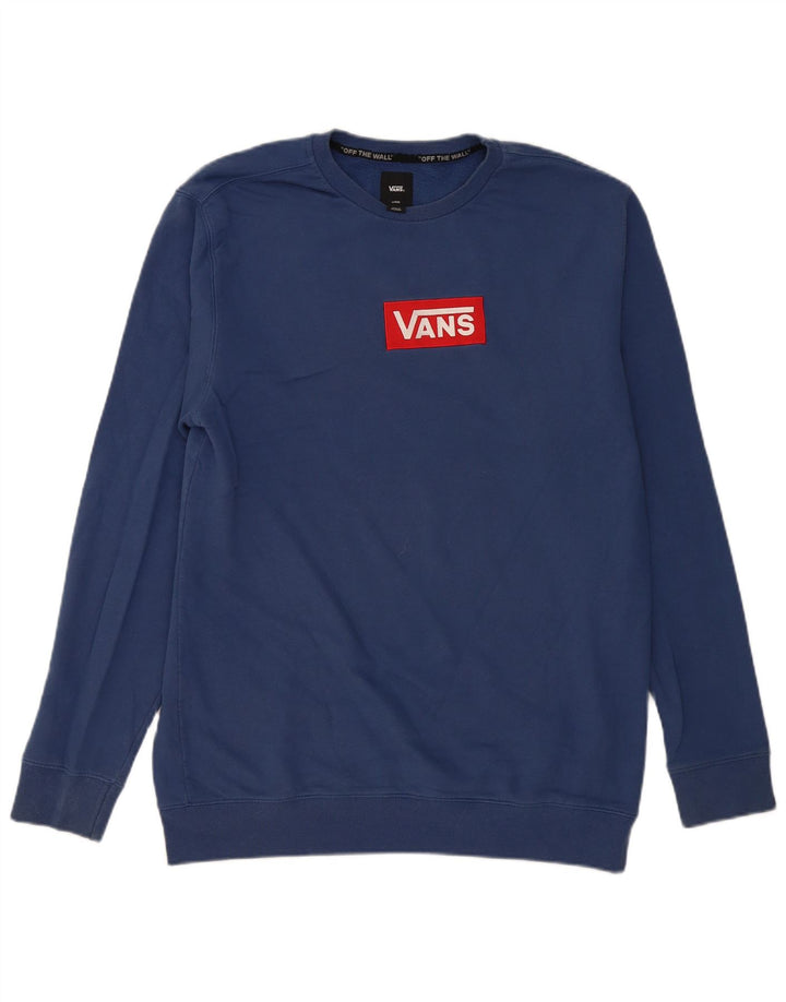 Męski sweter Vans Tall, duży, niebieski, bawełniany