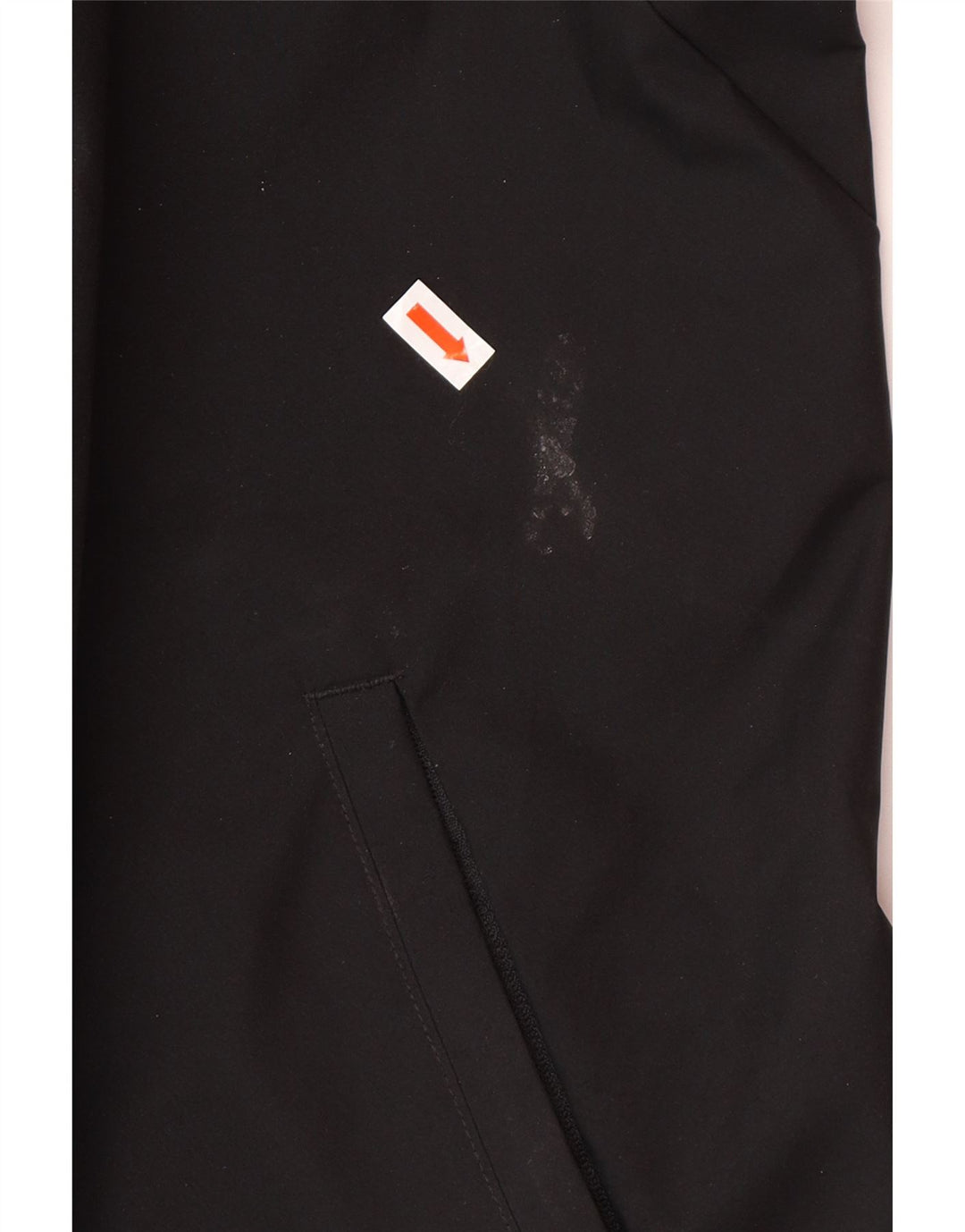 Męska kurtka przeciwdeszczowa ADIDAS z kapturem i grafiką UK 46 3XL, czarny poliester