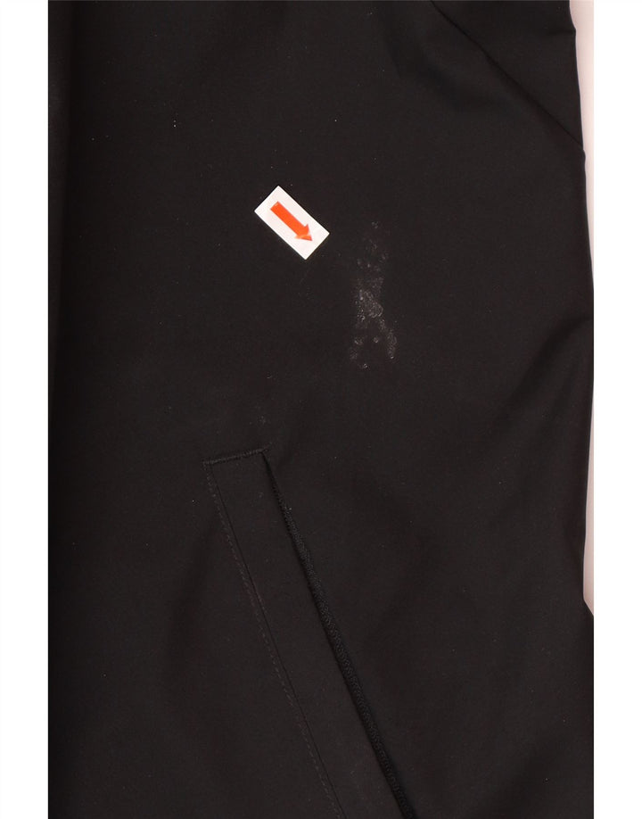 Męska kurtka przeciwdeszczowa ADIDAS z kapturem i grafiką UK 46 3XL, czarny poliester