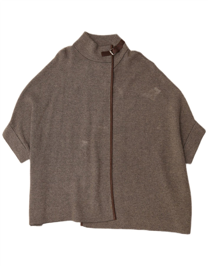 Damski sweter oversize Massimo Dutti z rękawem 3/4, UK 10, mały szary