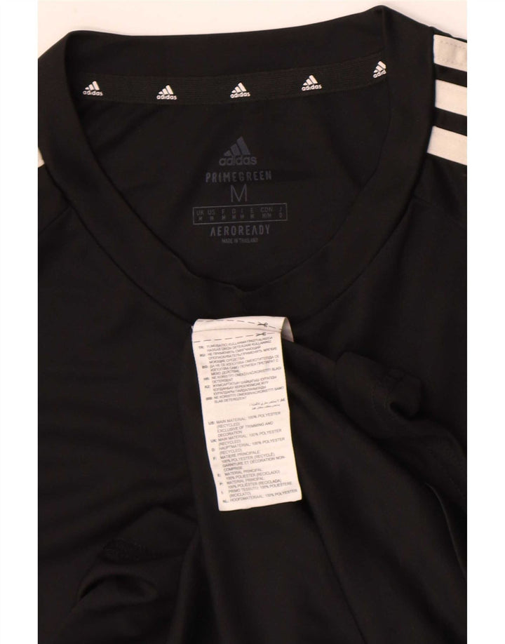 Męska koszulka Adidas Aeroready Top, średni czarny poliester