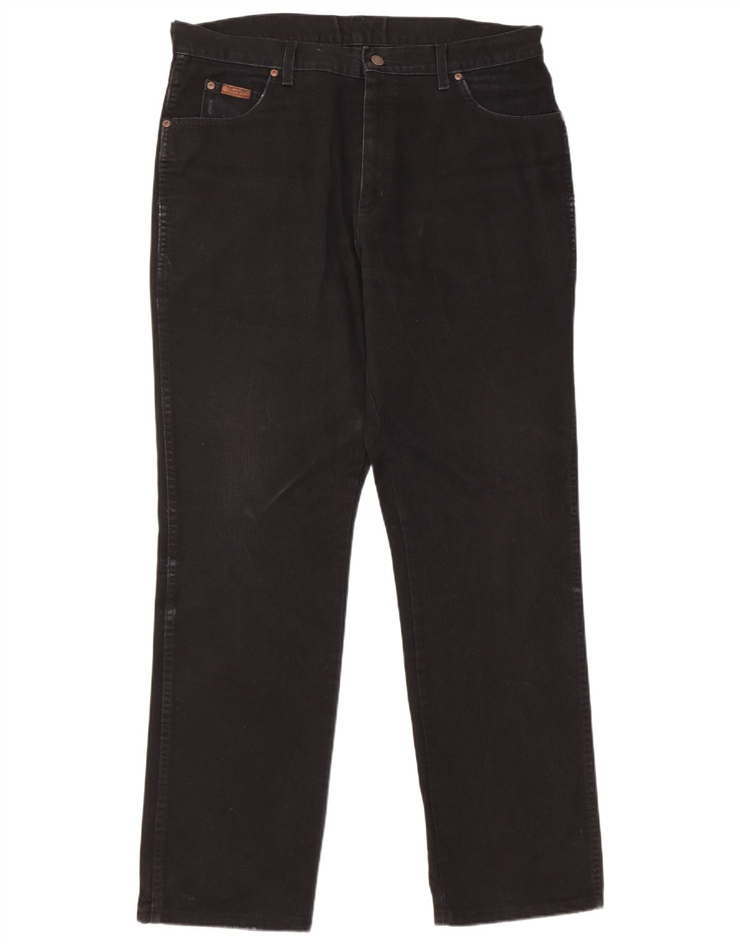 Męskie jeansy Wrangler Texas Straight W38 L34, czarne, bawełniane