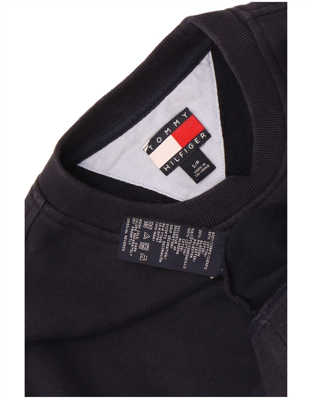 Bluza męska Tommy Hilfiger, mała, bawełniana, granatowa