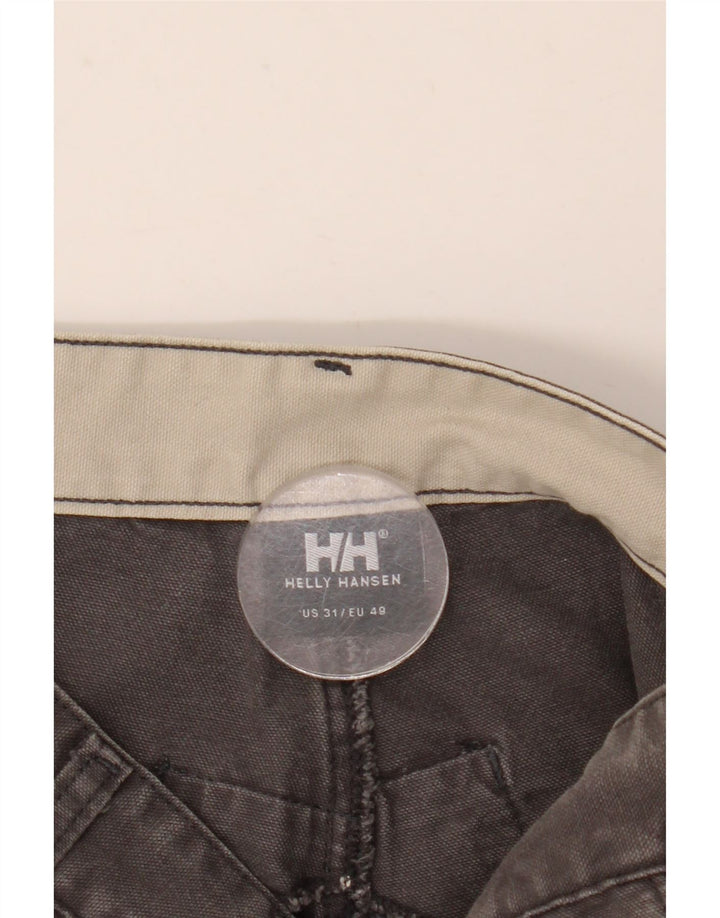 HELLY HANSEN Męskie proste spodnie cargo W31 L32 Szara bawełna