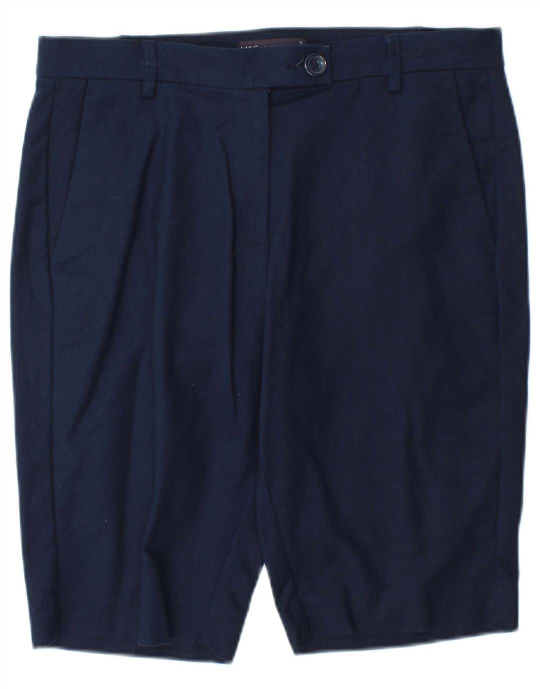 Marks & Spencer Damskie spodenki Chino UK 12 Medium W30 Granatowe, bawełniane