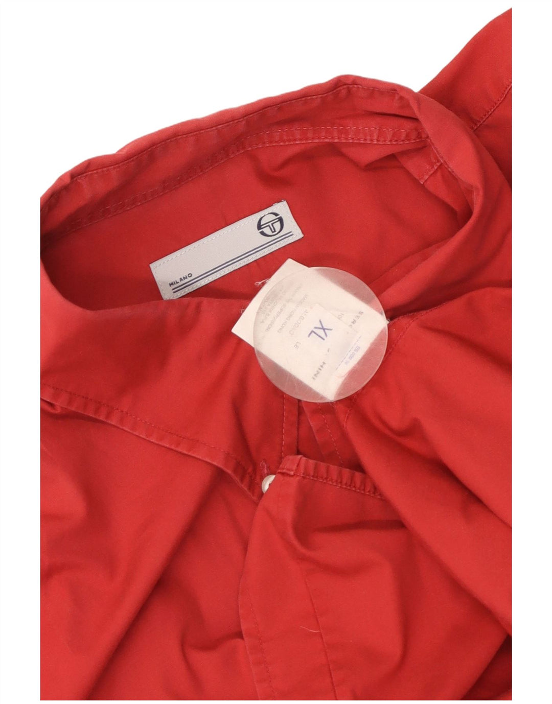 Koszula męska z krótkim rękawem Sergio Tacchini XL, czerwona, bawełniana