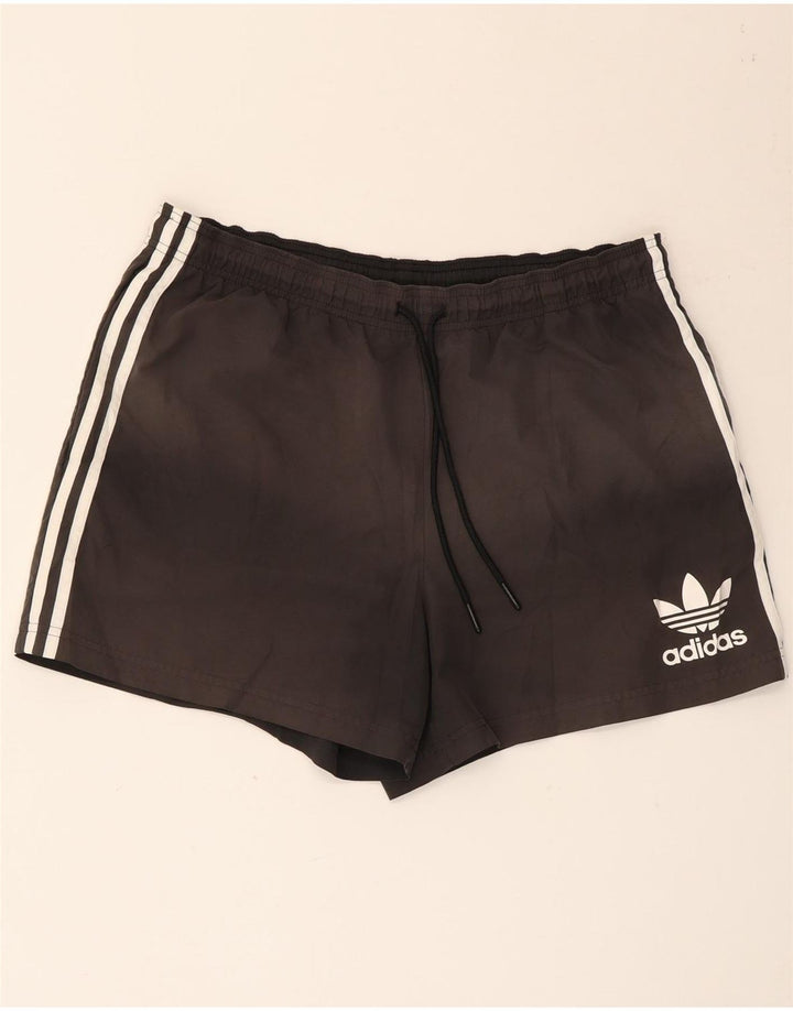 Męskie spodenki sportowe Adidas, duże, czarne, poliestrowe