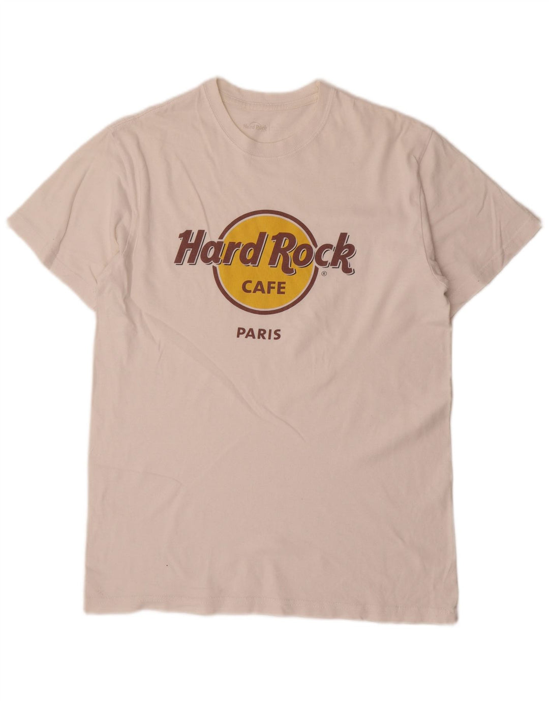 T-shirt męski Hard Rock Cafe Paris z grafiką, średni biały