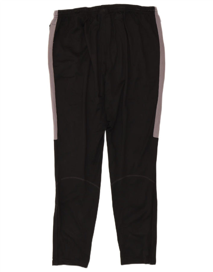 Męskie spodnie dresowe Nike Dri Fit XL, czarny poliester z blokami kolorów
