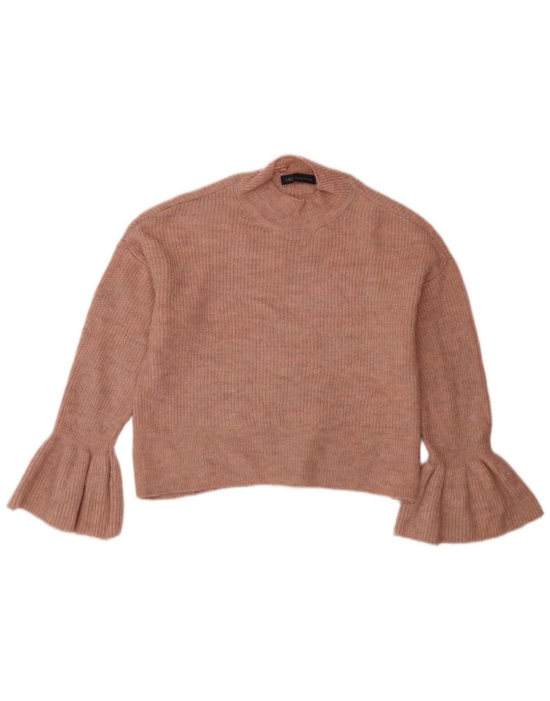 Marks & Spencer Damski sweter z golfem, UK 12, średni róż