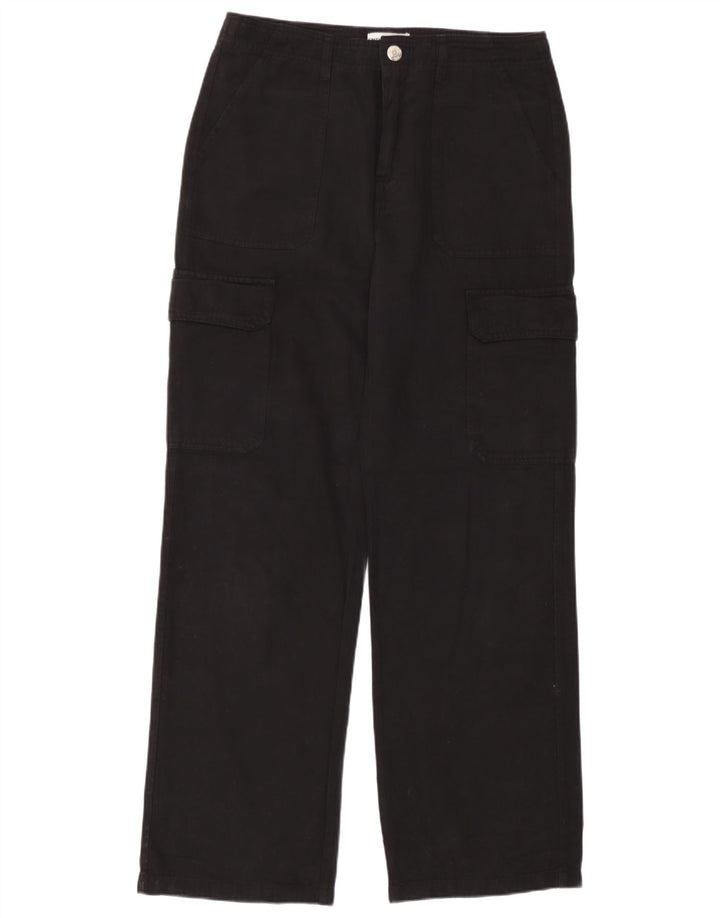 Damskie spodnie proste cargo Zara EU 40 Medium W30 L30 czarne