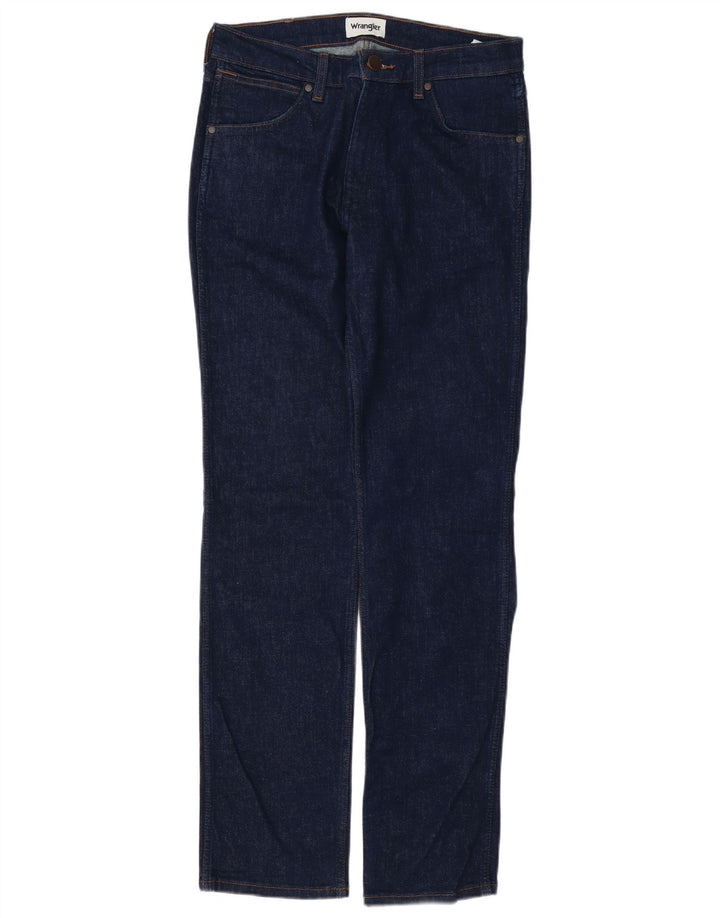 Wrangler Męskie Greensboro Straight Jeans W30 L34 Granatowa bawełna