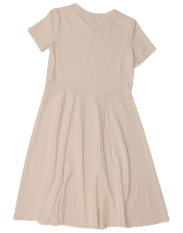 Damska sukienka o linii A ZARA UK 10 Small, biała wiskoza