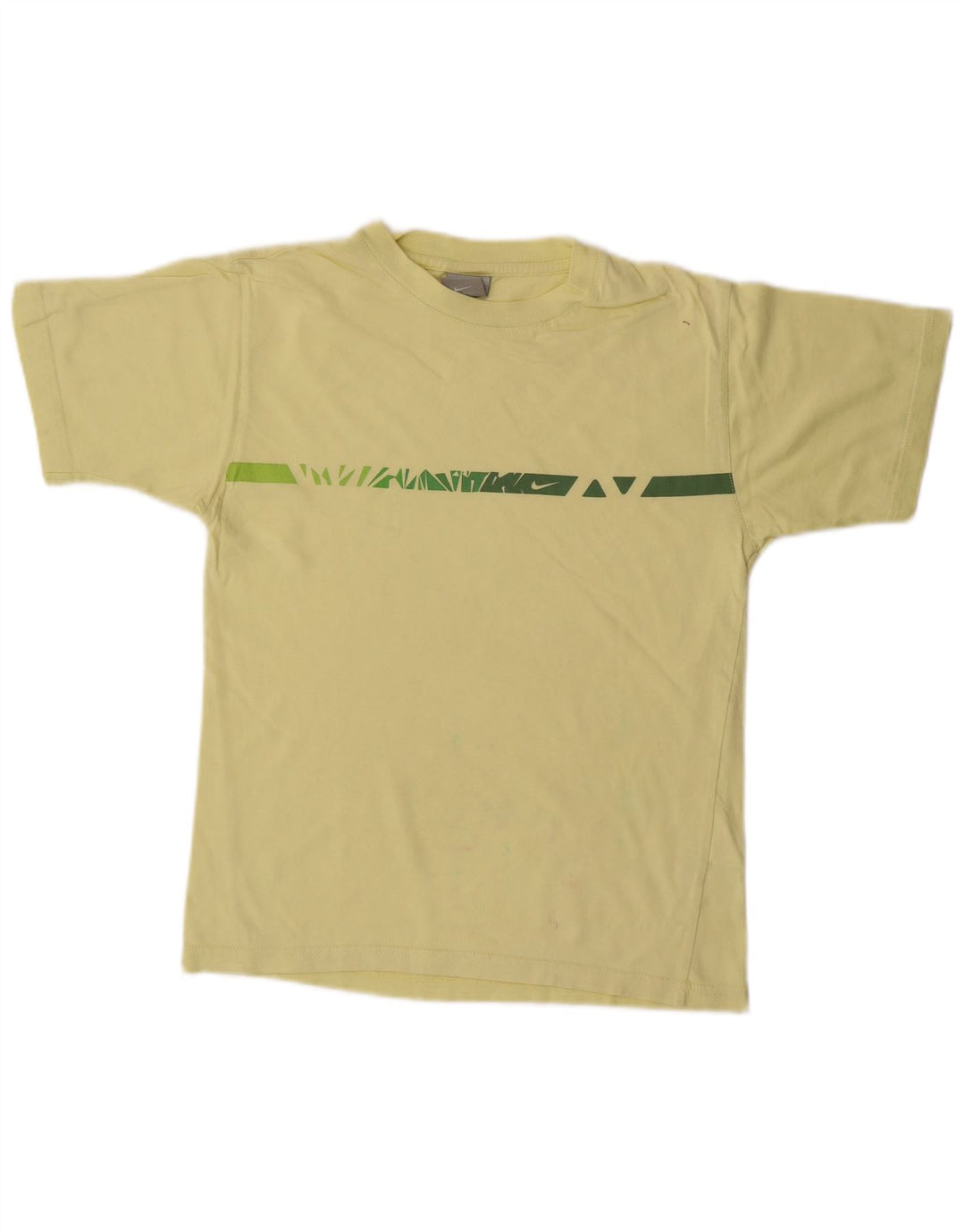 Chłopięcy T-shirt z grafiką Nike, 10-11 lat, średni żółty, bawełniany