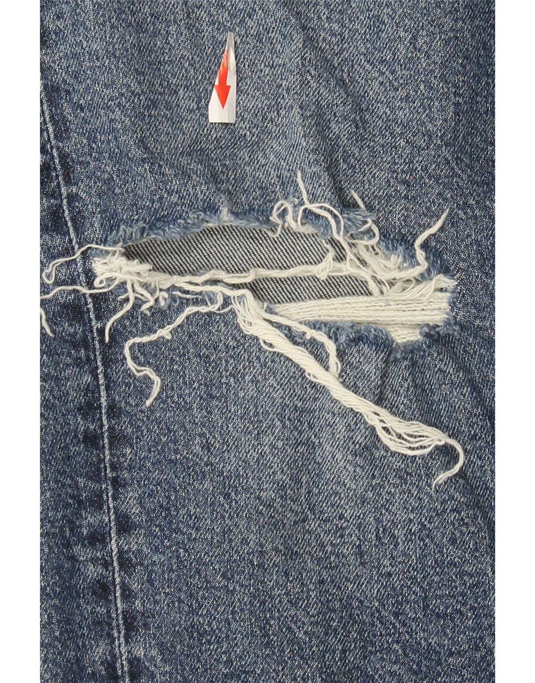 Damskie jeansy Zara w trudnej sytuacji, proste EU 40, średnie, W30, L28, niebieska bawełna