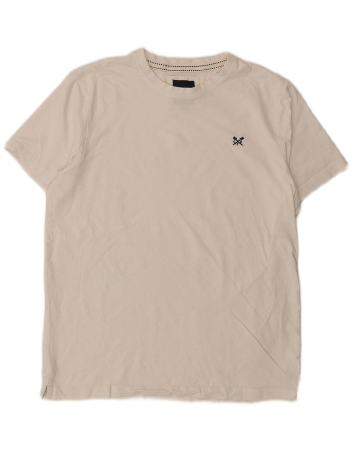 Crew Clothing Męski T-shirt Top Średni Biały