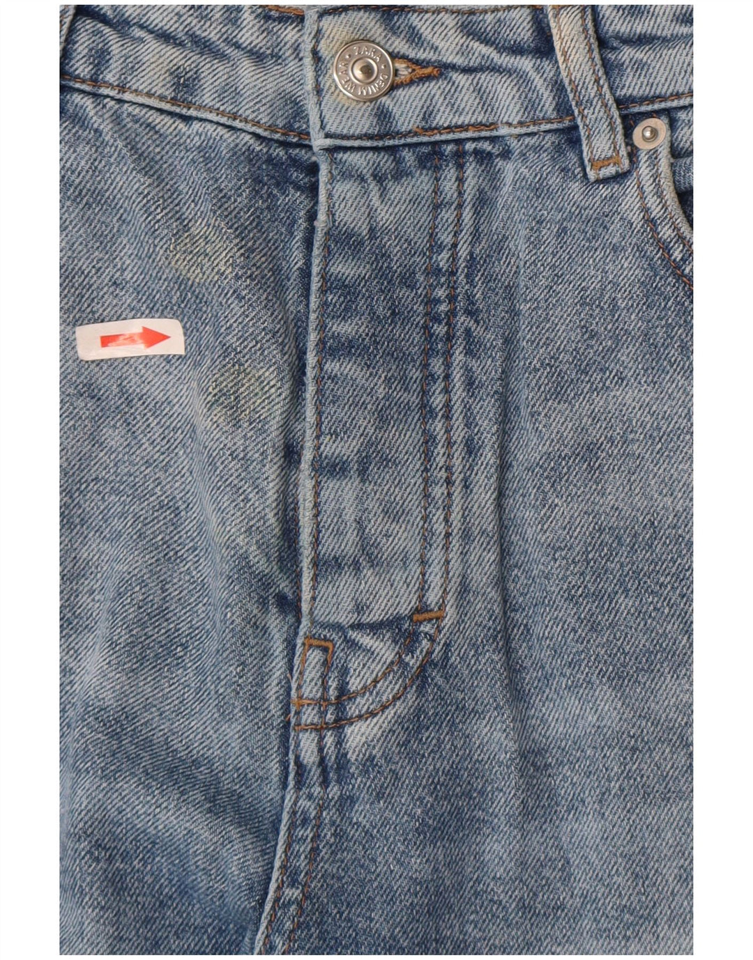 Luźne jeansy damskie Zara EU 38 Small W28 L27 Niebieskie