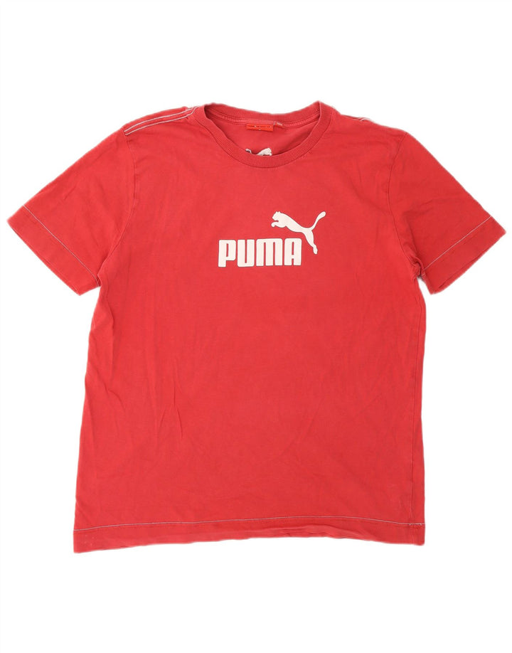 Męski T-shirt z grafiką Puma, średni czerwony