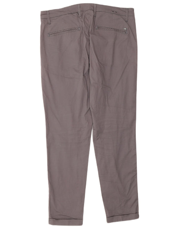 Męskie spodnie chino Liu Jo IT 50 Large W34 L28 Szara bawełna