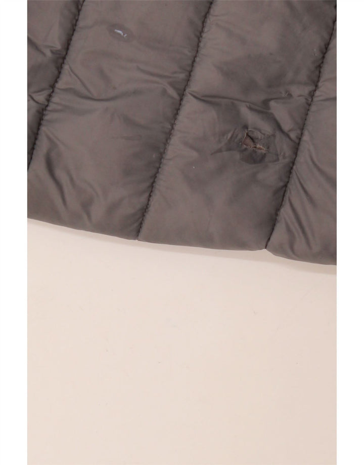 MICHAEL KORS Damski ocieplany płaszcz z kapturem UK 16, duży, szary nylon