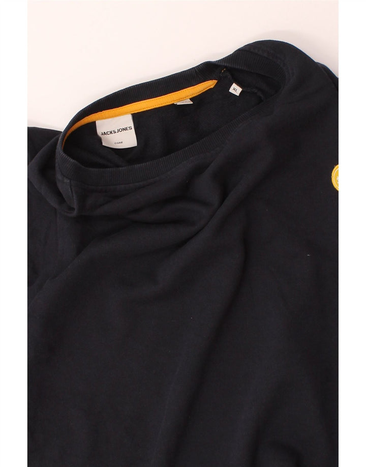 JACK & JONES Mens Sweatshirt Jumper XL Navy Blue Cotton Vintage Jack & Jones and Second-Hand Jack & Jones from Messina Hembry 