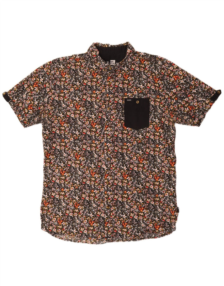 Męska koszula z krótkim rękawem Rip Curl XL, wielokolorowe kwiaty