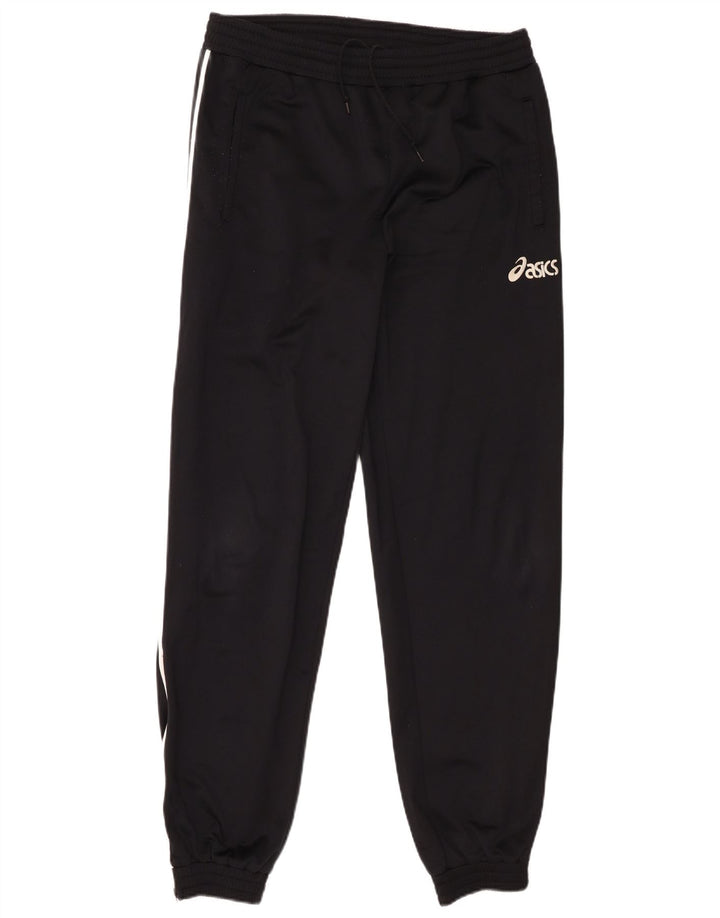 Męskie spodnie dresowe Asics Joggery, małe, czarne, poliestrowe