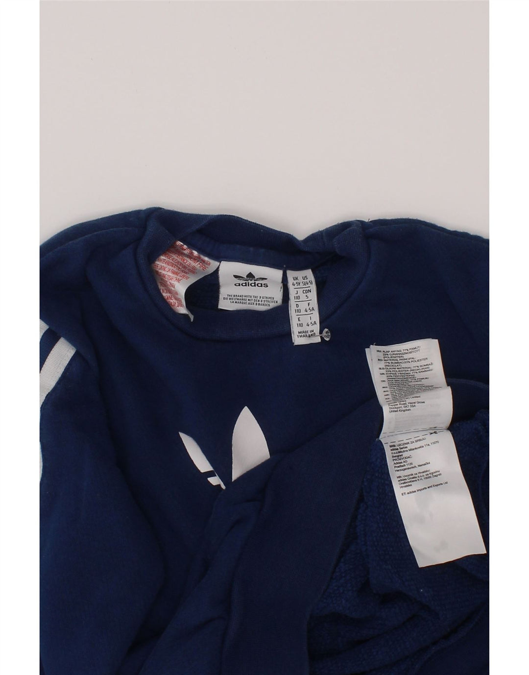 Bluza chłopięca Adidas z grafiką, 4-5 lat, granatowa, bawełniana