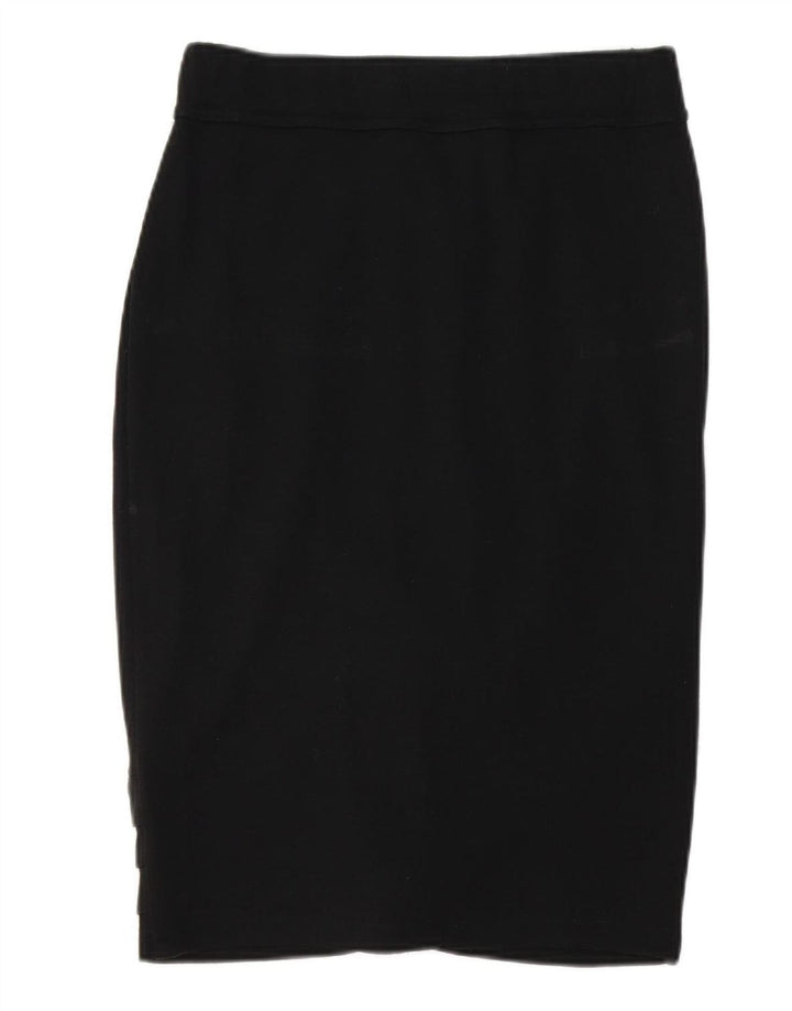 VINTAGE Womens Pencil Skirt W28 Medium  Black Acrylic