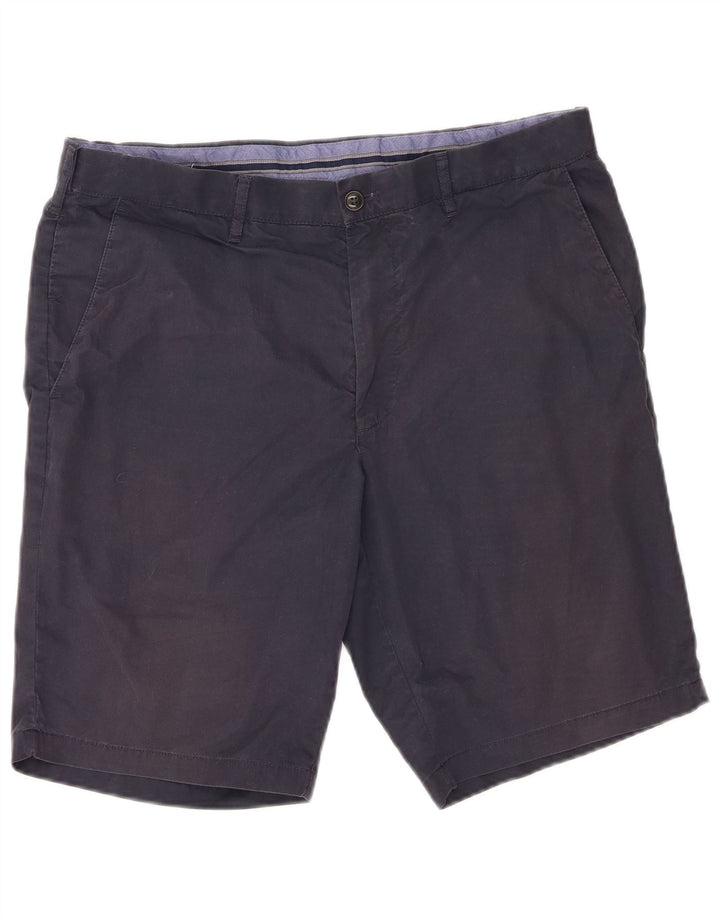 Męskie spodenki Chino Marks & Spencer W34, duże, granatowe, bawełniane