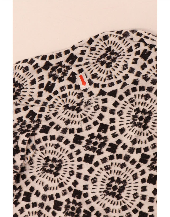 MICHAEL KORS Damska sukienka o linii A bez rękawów UK 18 XL Czarny kwiatowy sztuczny jedwab