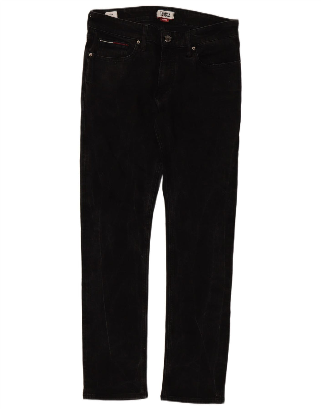 Męskie jeansy slim fit Tommy Hilfiger W32 L32 Czarne bawełniane
