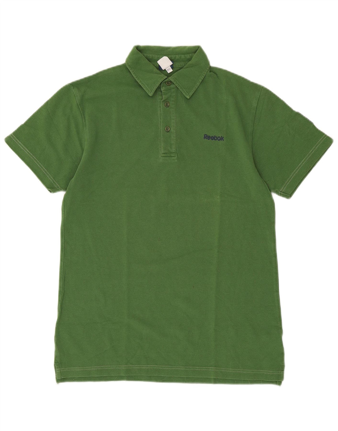 Męska koszulka polo Reebok, mała, zielona, bawełniana