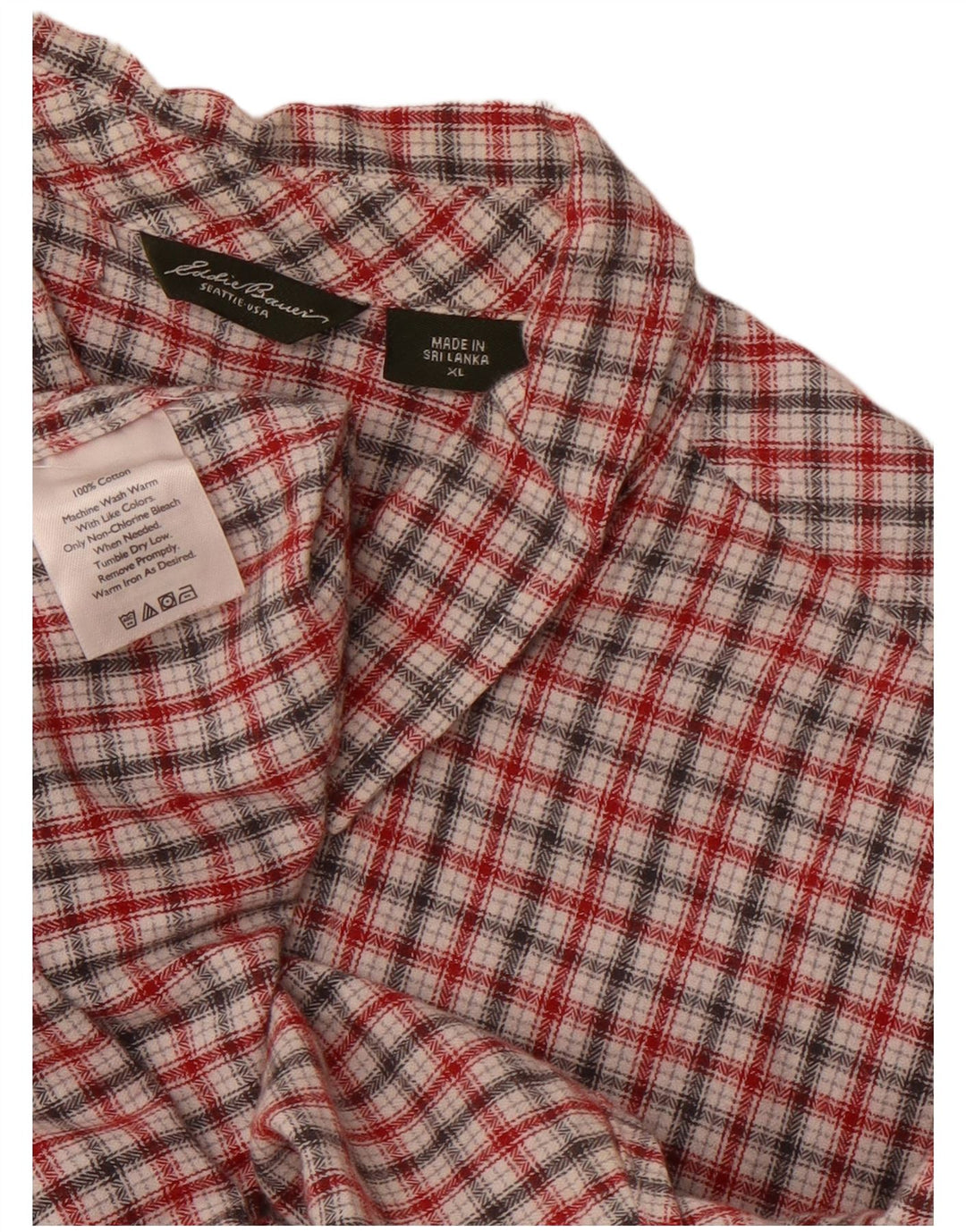 Koszula damska Eddie Bauer UK 18 XL, wielokolorowa bawełniana krata