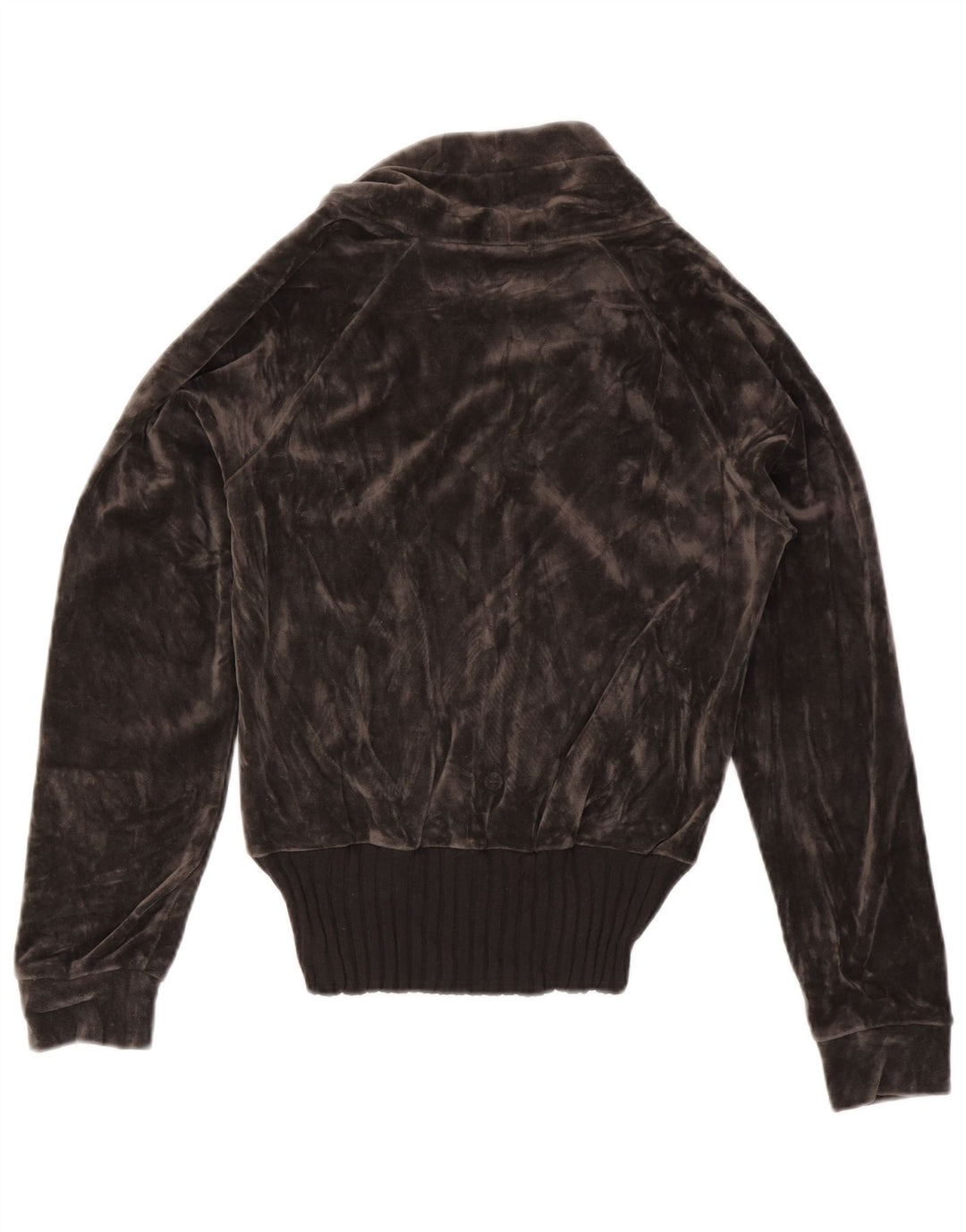 Damska aksamitna kurtka dresowa ADIDAS UK 12, średnia szara bawełna