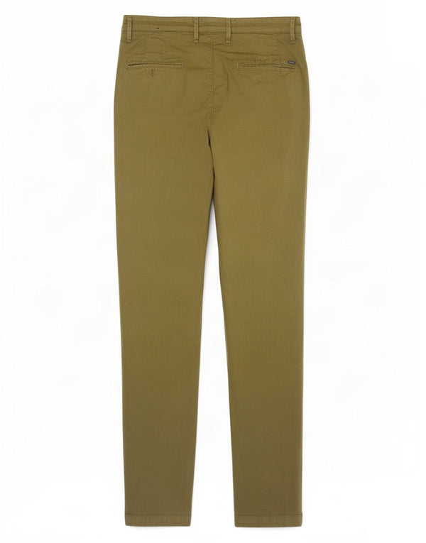 Męskie spodnie chino Liu Jo IT 46 Small W28 L32 Khaki z bawełny w cętki