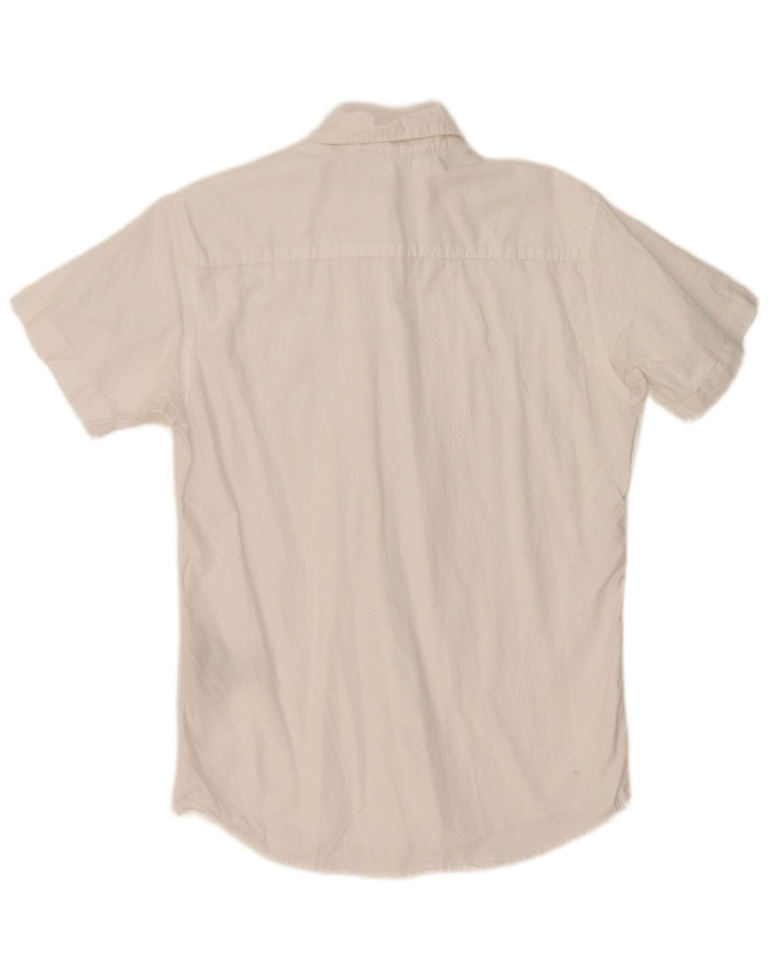 Męska koszula z krótkim rękawem JACK & JONES, mała, biała, bawełniana