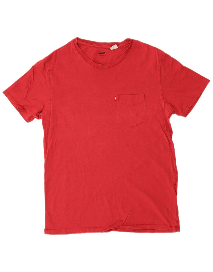 Męski t-shirt Levi's Top, mały, czerwony