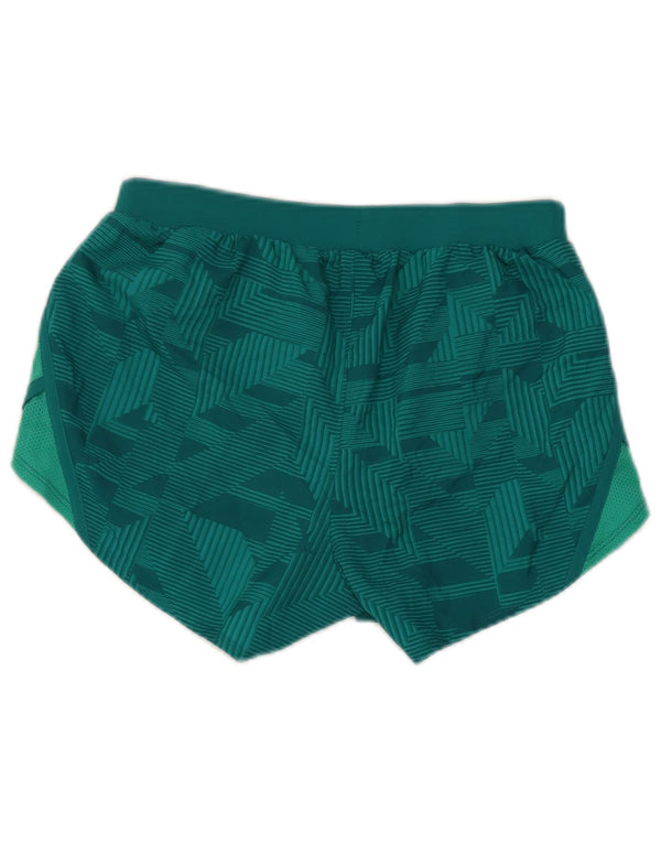 Damskie spodenki sportowe Under Armour Heat Gear UK 6 XS, zielone, geometryczne