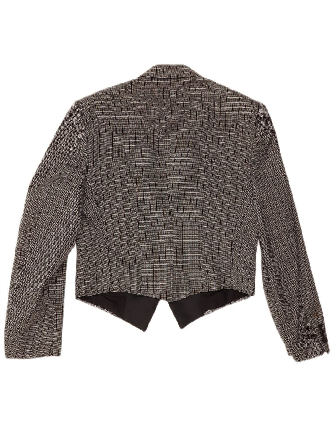 Damska marynarka dwurzędowa Sidi IT 48 XL, jedwabna szara krata