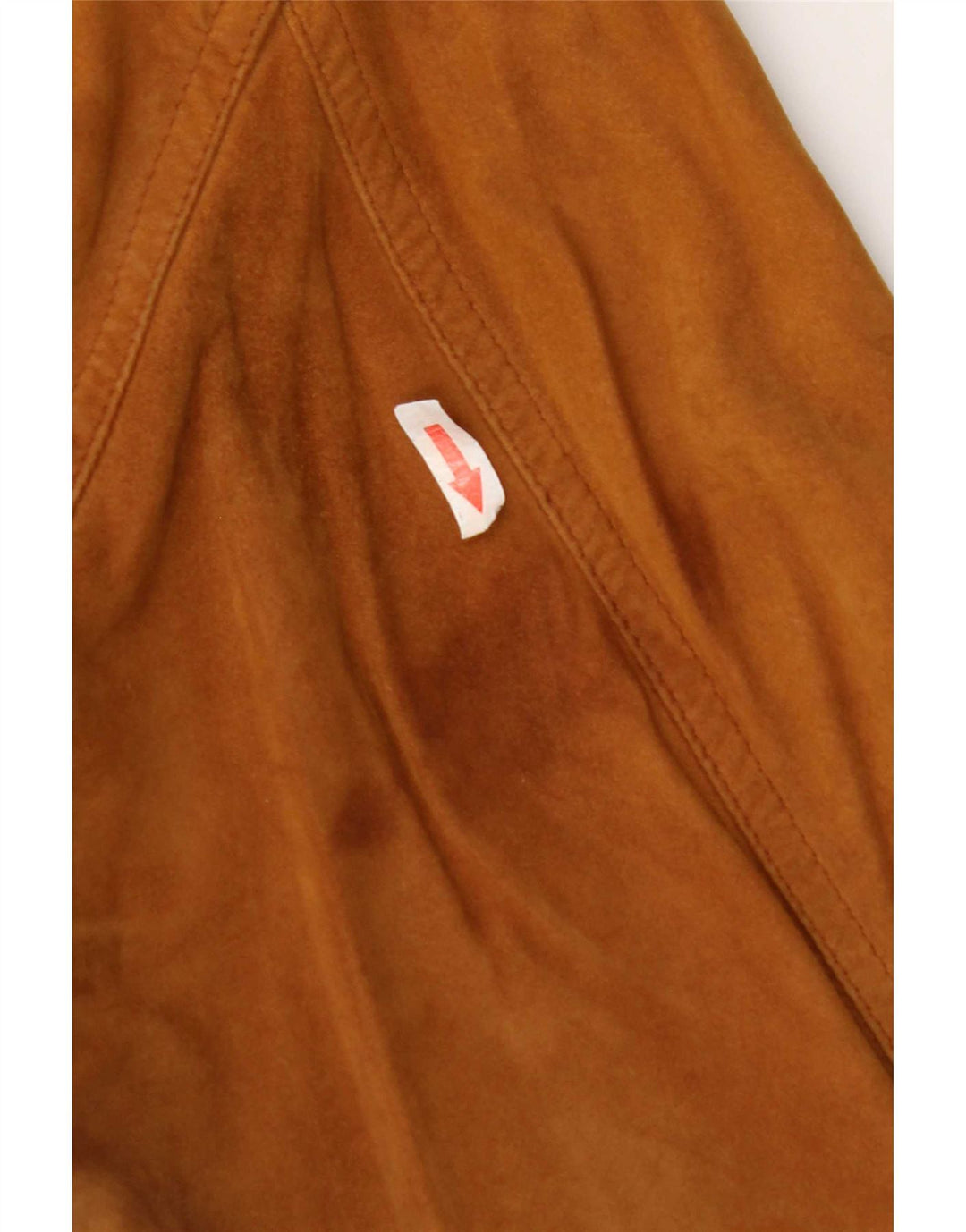 Vintage damska zamszowa kurtka bomber UK 18 XL brązowa