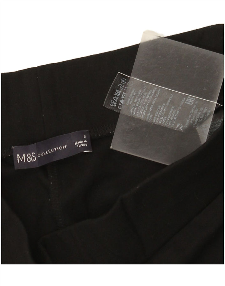 Legginsy damskie Marks & Spencer UK 8 Small, czarna, wiskoza z blokami kolorów