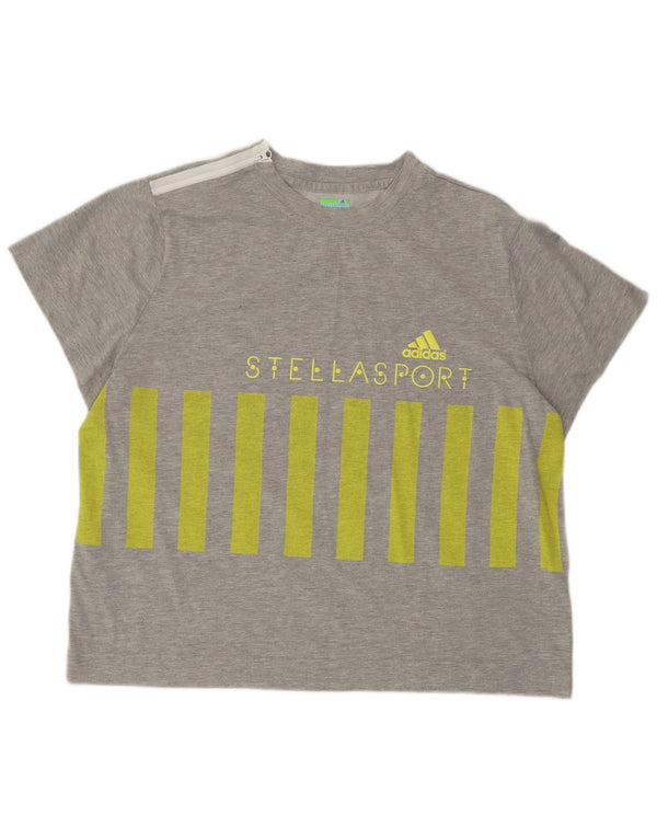 Damska koszulka z grafiką ADIDAS X STELLA MCCARTNEY Top UK 20/22 XL Szara